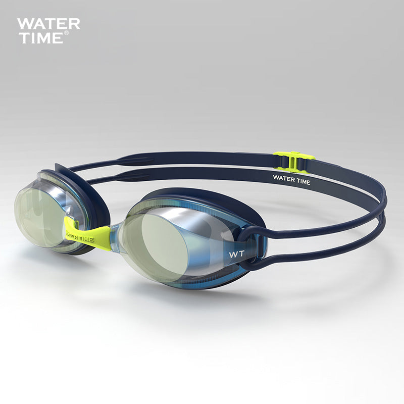 Competitive Swim Goggles, Mirrored Anti-Fog Racing Lens