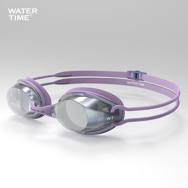 Competitive Swim Goggles, Mirrored Anti-Fog Racing Lens